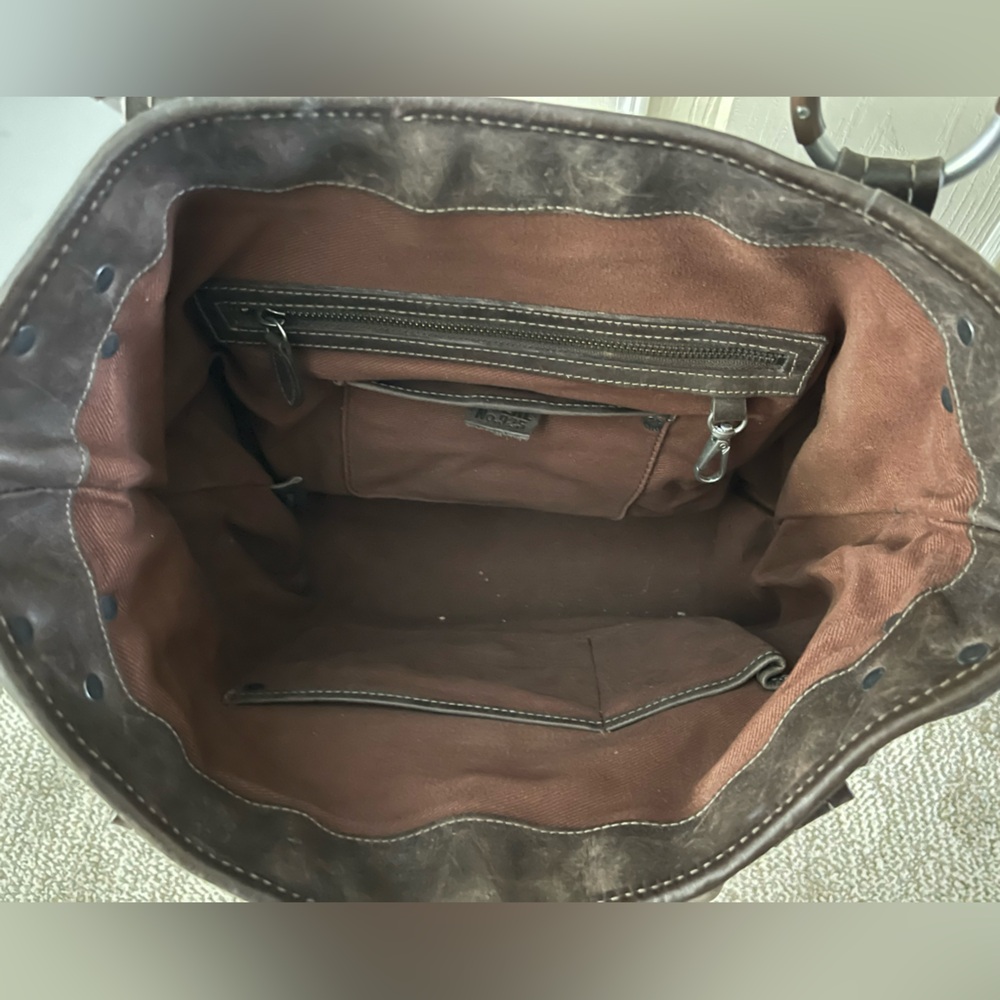 RUEHL No. 925 Brown Leather Purse - Picture 7 of 9